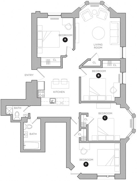 101 S 39th St 1-5 Beds Apartment, Student for Rent - Photo Gallery 52